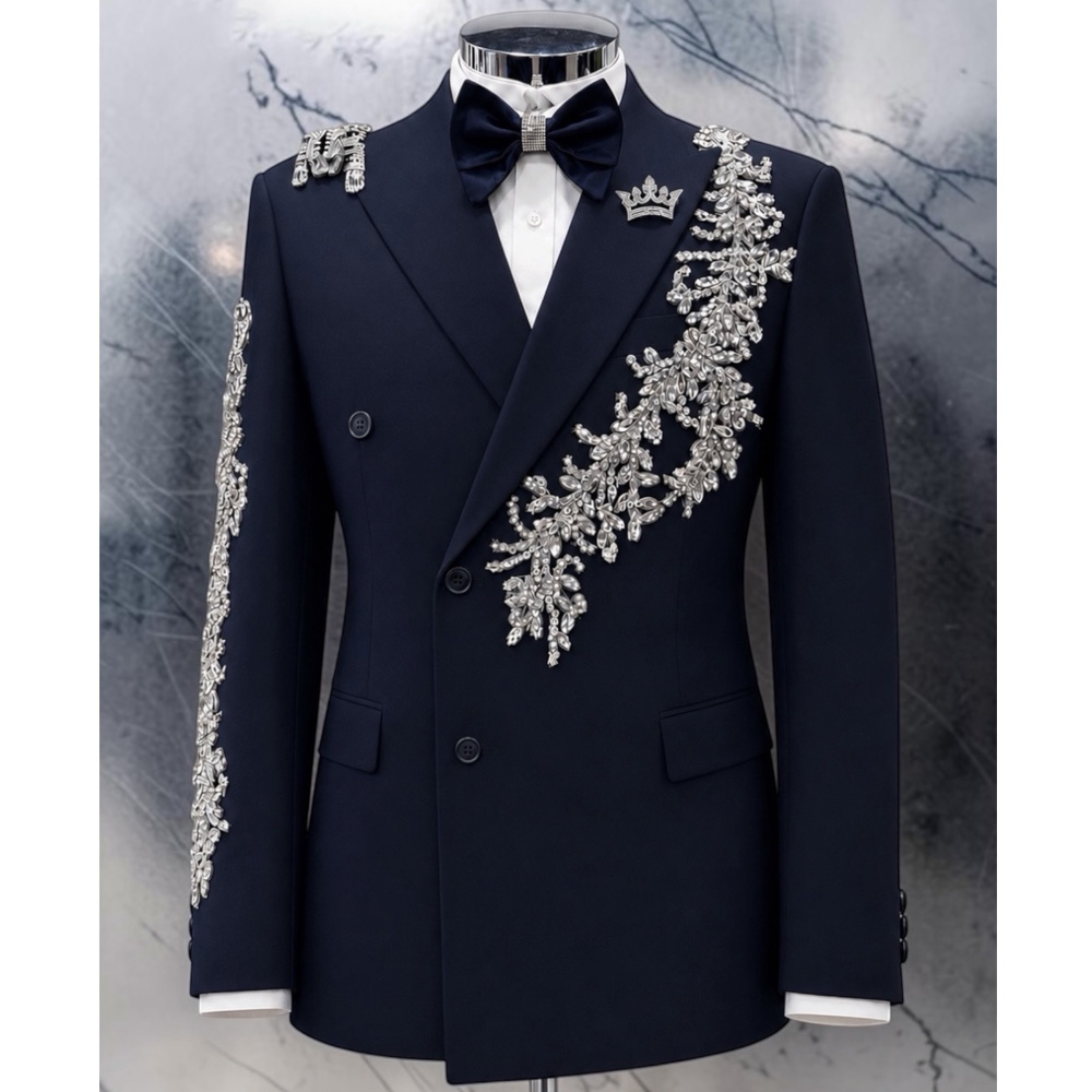 Unique Men'S Formal Wear - Мужской костюм с уникальным дизайном, бисером