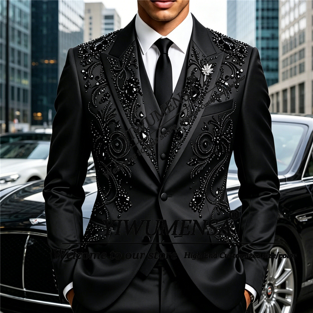 Men'S Formal Wear Attire - Роскошные свадебные костюмы для мужчин: черный