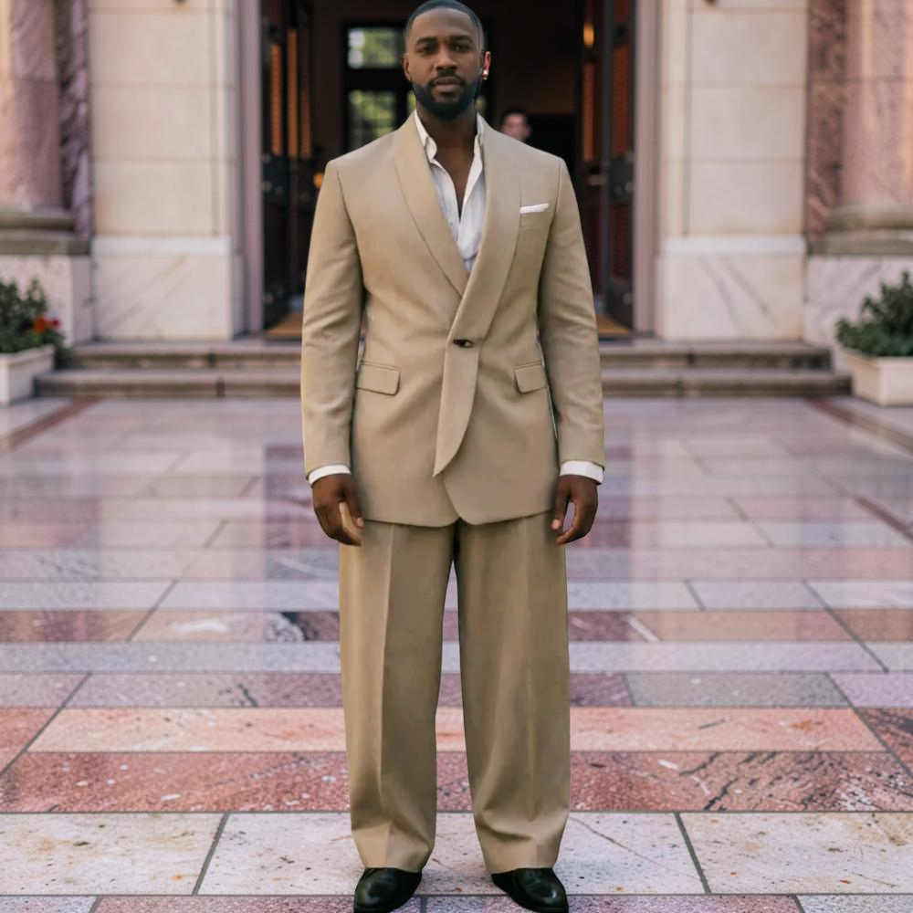 Men'S Formal Wear Attire - Костюм-двойка для мужчин: свадебный смокинг, приталенный