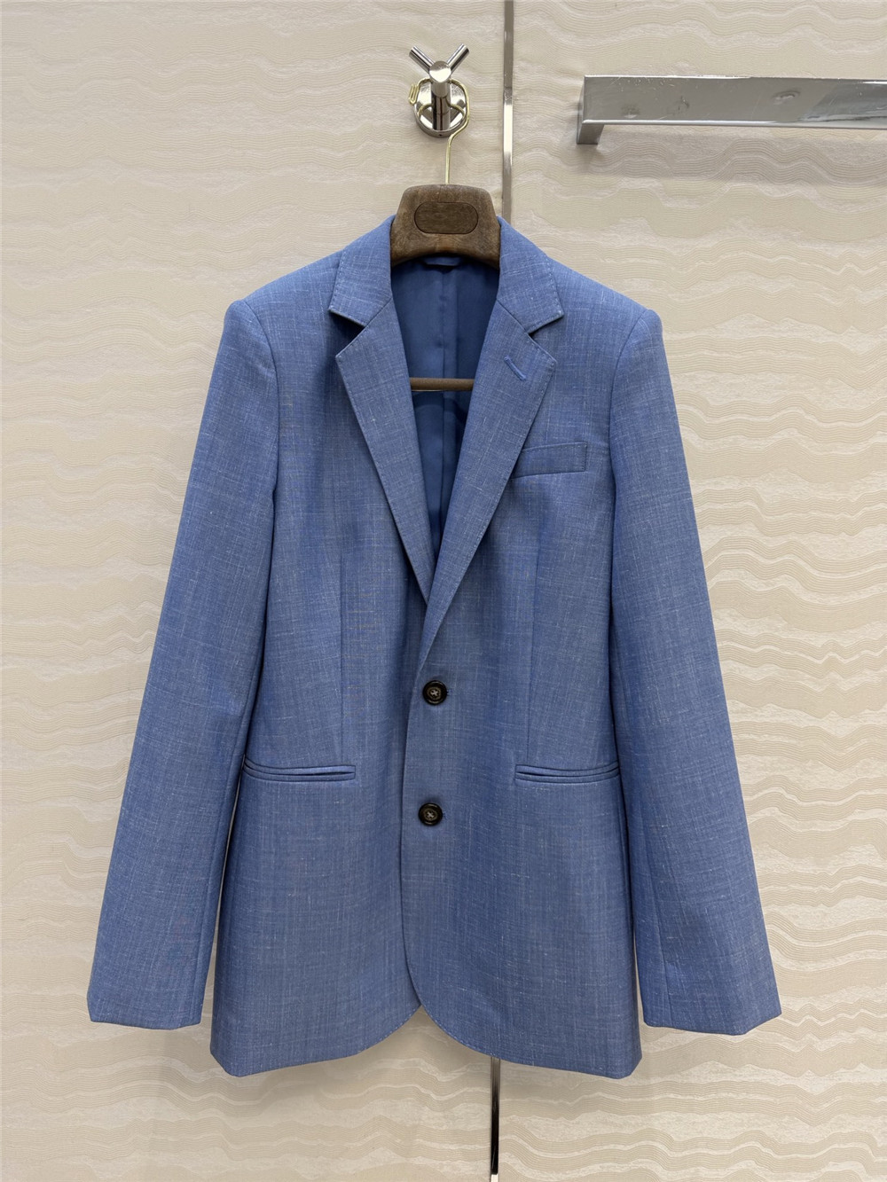 Wool Suit Jacket - Женский шерстяной пиджак с двумя пуговицами,