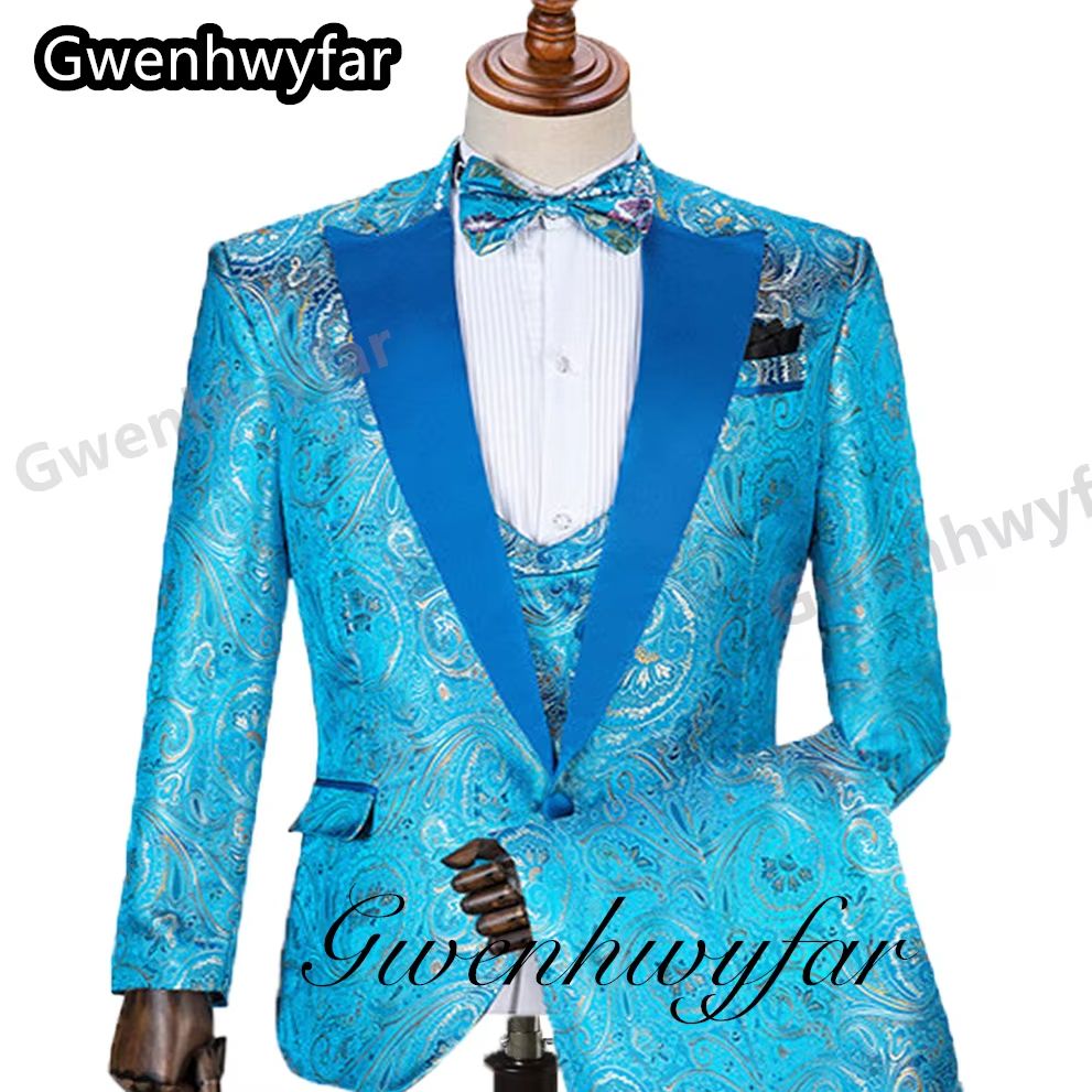 Men'S Formal Wear For Marriage - Мужские костюмы с узором Gwenhwyfar, свадебные