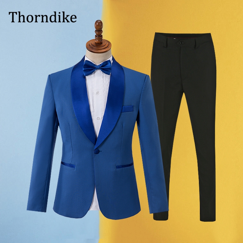 Men'S Formal Wear For Office - Gwenhwyfar синий костюм для мужчин, новинка