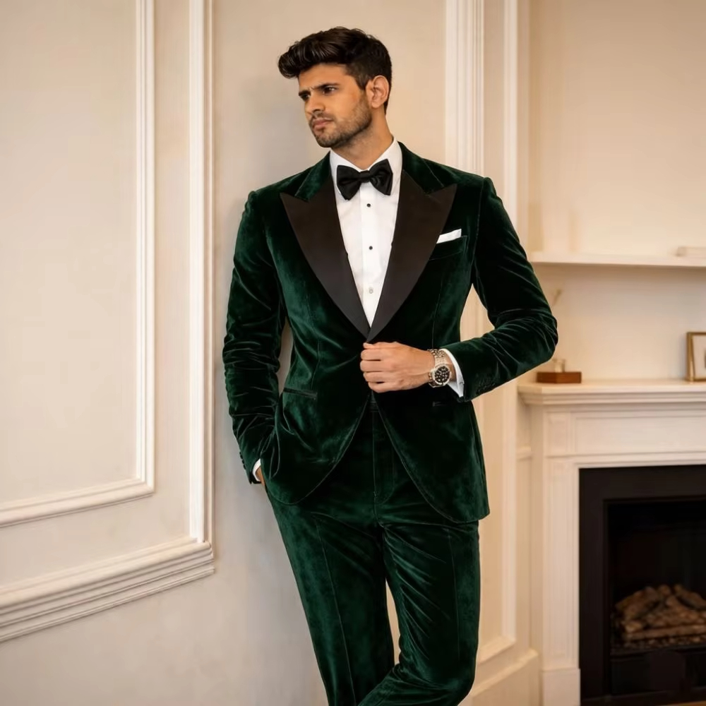 Мужские бархатные костюмы Slim – обзор и цена Formal Men Party Wear Jacket