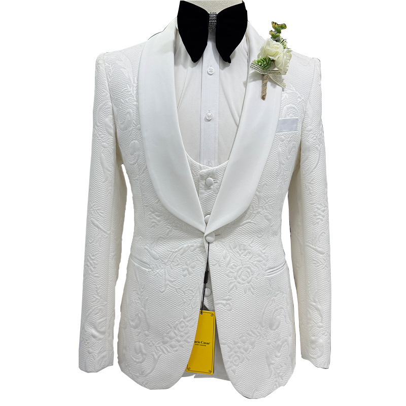 Мужской свадебный костюм белог – обзор и цена Formal Men Party Wear Jacket
