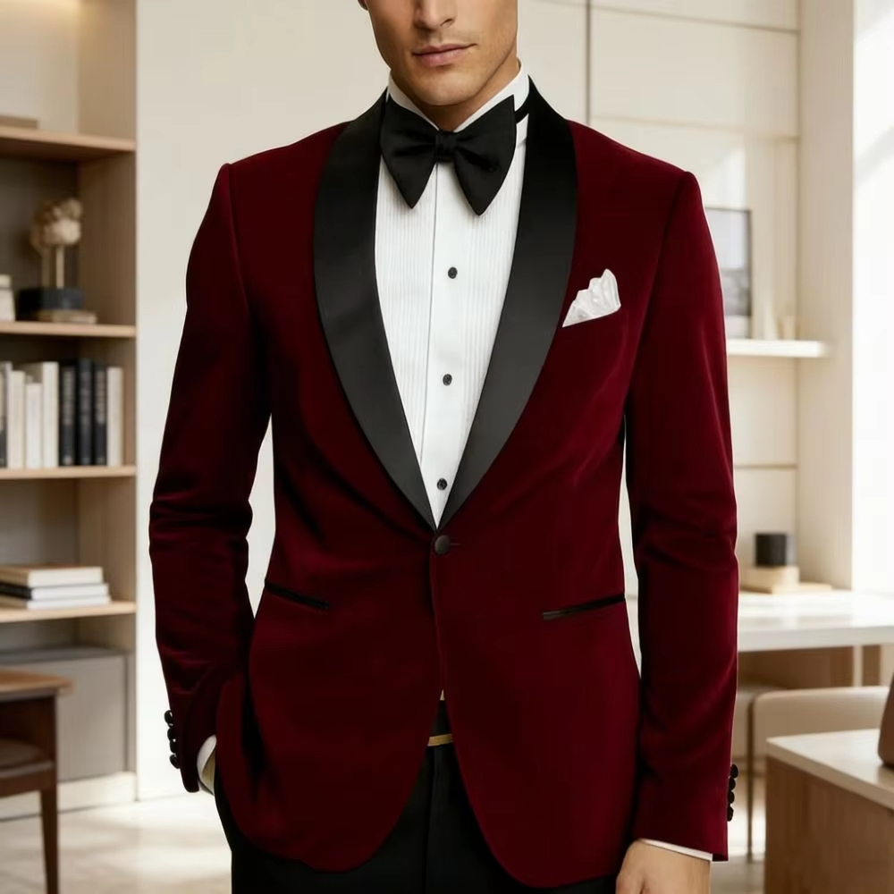 Мужской бархатный пиджак прита – обзор и цена Formal Men Party Wear Jacket