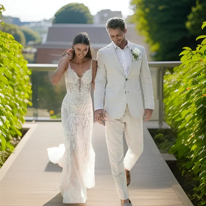 Льняной свадебный смокинг для  – обзор и цена Men'S Formal Wear Attire