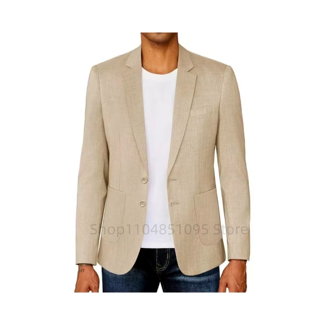 Мужской приталенный льняной пи – обзор и цена Formal Men Party Wear Jacket