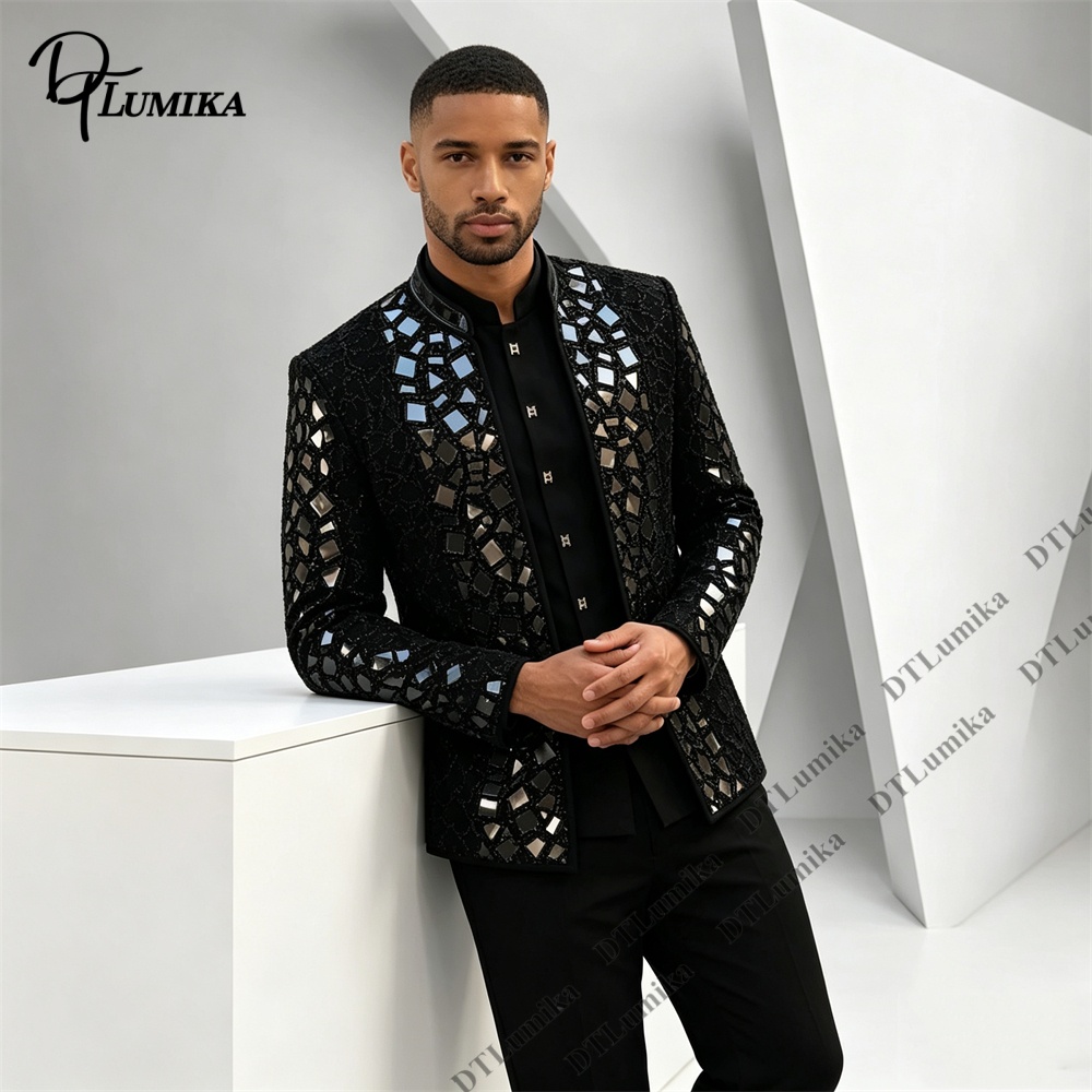 Мужской черный костюм с воротн – обзор и цена Men'S Formal Wear For Office