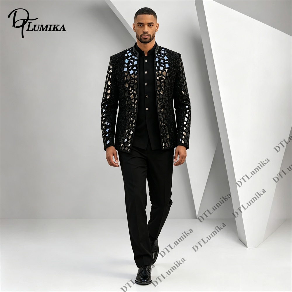 Мужской черный костюм с воротн – обзор и цена Men'S Formal Wear For Office
