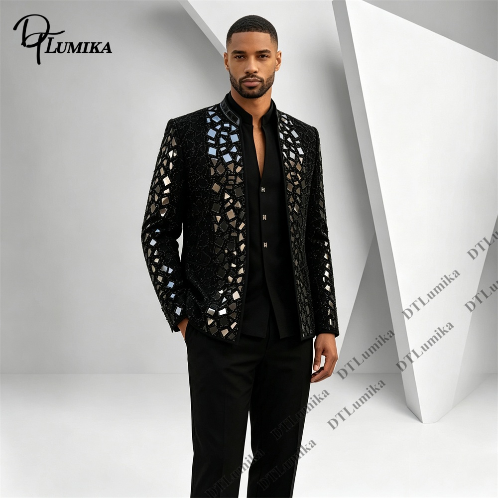 Мужской черный костюм с воротн – обзор и цена Men'S Formal Wear For Office