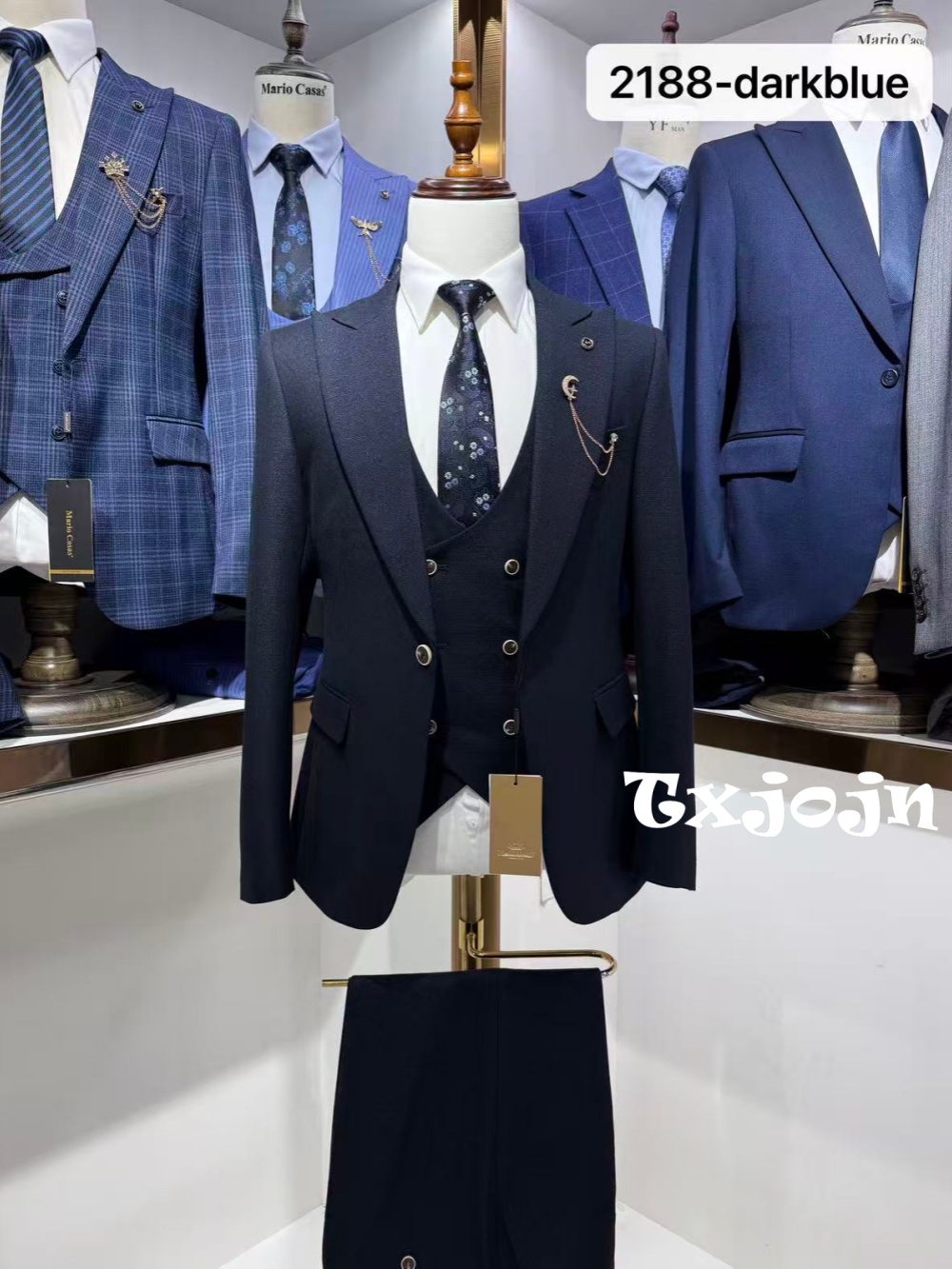 Темно-синий мужской деловой ко – обзор и цена Men Formal Wear Clothes