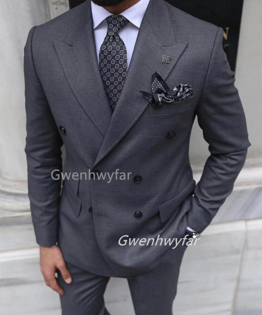 Gwenhwyar Grey Double Breasted – обзор и цена Men Formal Wear Clothes