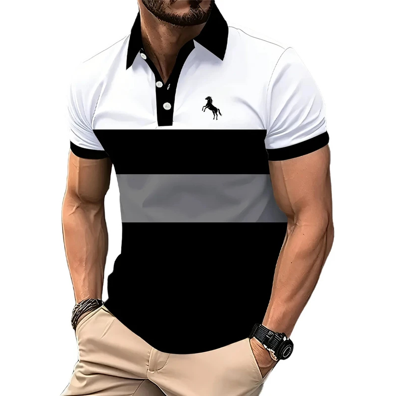 Мужская рубашка-поло, с коротк – обзор и цена Men Formal Wear Clothes